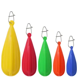 5Pcs Fishing Practice Plugs Silicone Fishing Casting Practice Plug 5 Mixed Weight for Improving Throwing Skills