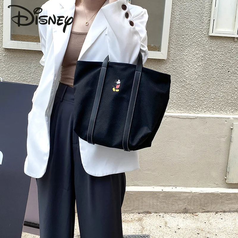 Imagem -04 - Disney-mickey Feminino um Bolsa de Ombro Bolsa Oblíqua Bolsala de Grande Capacidade Desenho Animado Fofo de Alta Qualidade Novo Moda