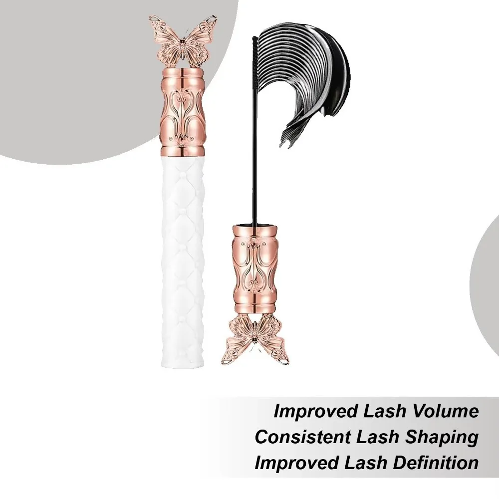 Long Lasting Black Mascara Waterproof ​​Smudge-Proof​​ Curling Mascara Quick Drying Sweat-proof Eye Beauty Tool for Women
