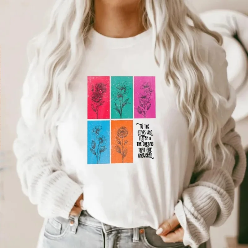 ACOTAR Quote Cotton T-Shirt Velaris SJM Licensed Sarah J Maas Merch Rhysand Feyre Nesta Cassian ACOSF Night Court Harajuku Top