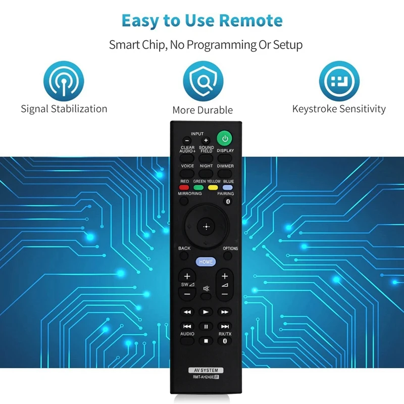 RMT-AH240E Remote Control Replace For Sony Soundbar SA-NT5 SA-WCT790 SA-CT790 HT-XT2 HT-CT790 HT-NT5 RMTAH240E