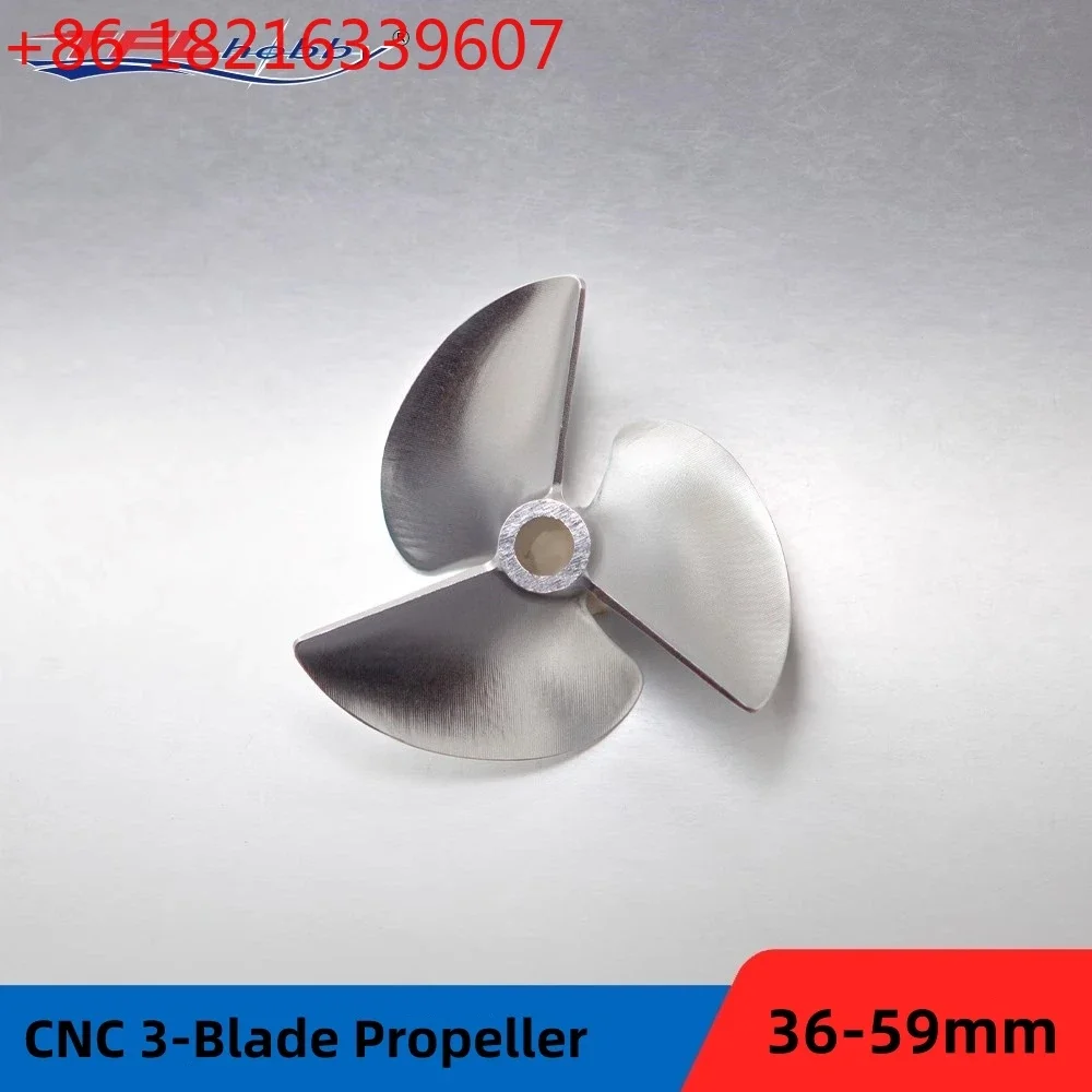 TAO  3 Blade O-Series CNC 1.4 Pitch Aperture Dia 36mm-59mm Aluminium Propeller for Electric RC boat