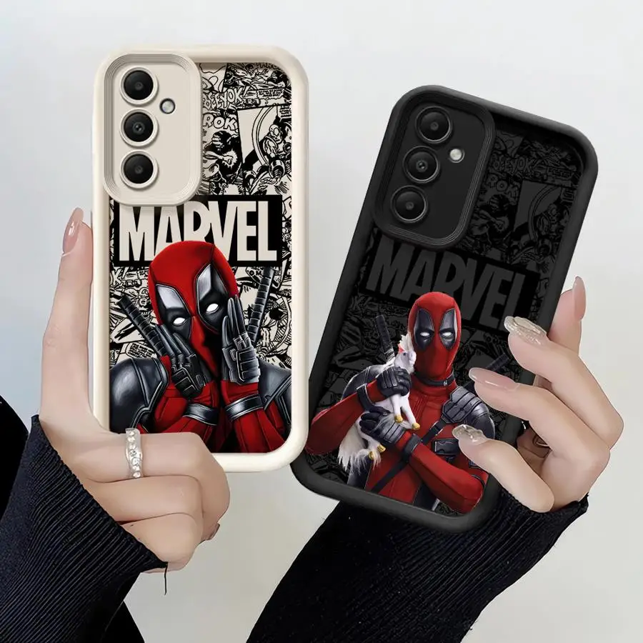 Marvel Deadpool Phone Case for Galaxy A15 A72 A52 4G 5G A25 A35 A55 A51 A73 A52s A53 A54 5G A71 4G Cover