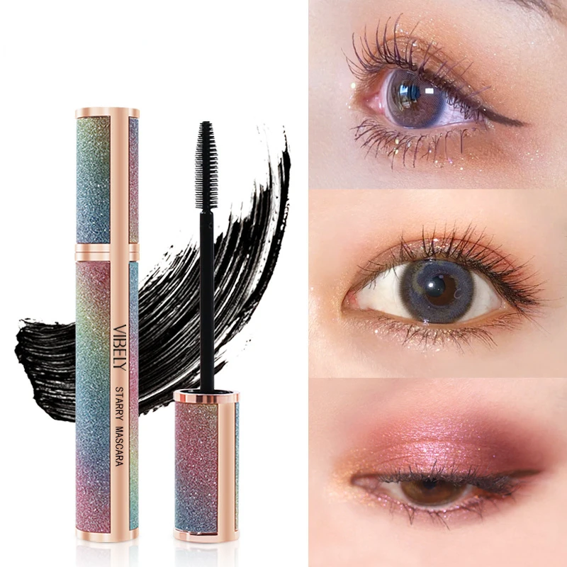 3D Mascara Make-Up Verlenging Wimperverlenging Vrouwen Waterdicht Snel Droog Langdurige Blijvende Mascara Big Eye Cosmetische