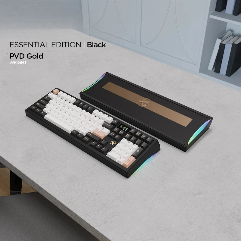 

98% Layout Mechanical Keyboard Kit With PVD Weight Home Office Gaming Keyboards Meletrix Brand ZOOM98 EE Black Color