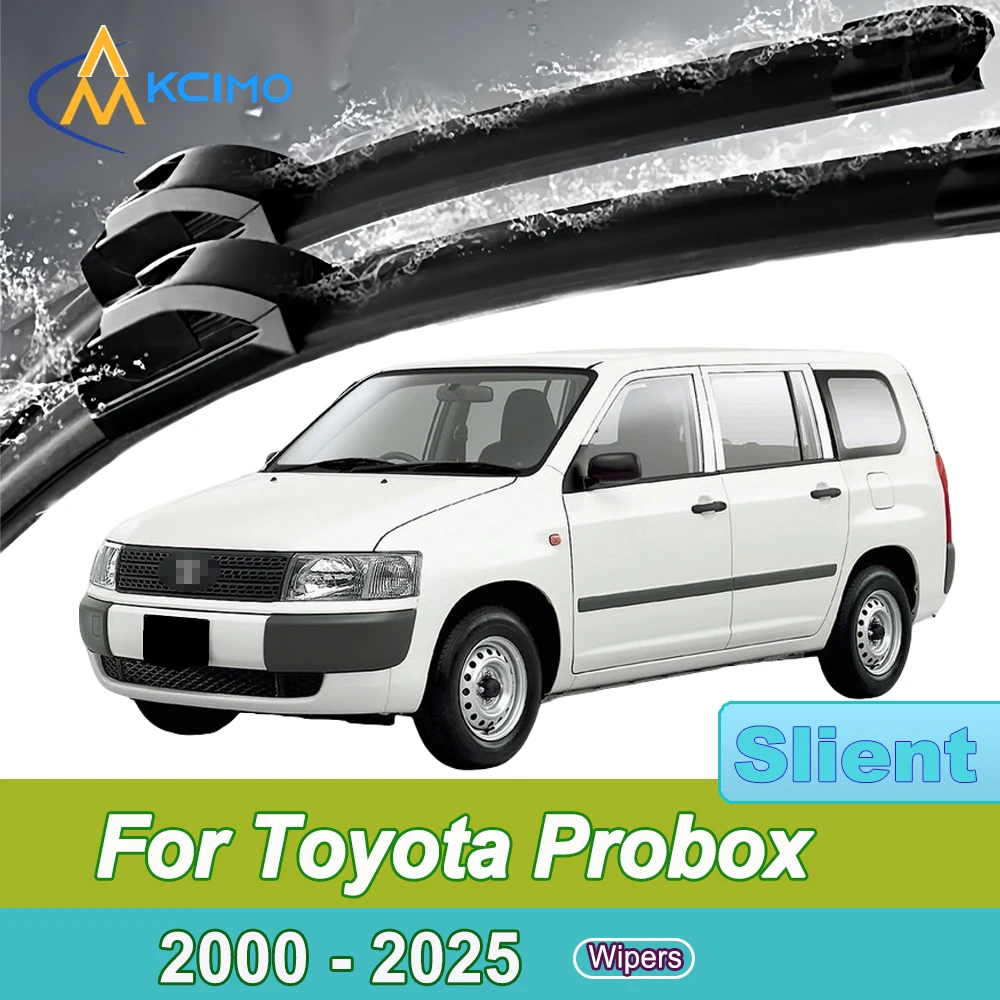 

For Toyota Probox XP50 160 2000-2025 Front Windshield Wiper Blades 2pcs Quiet Rain Windscreen Window Accessories