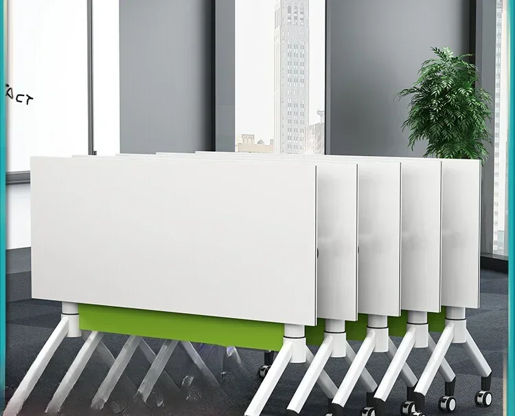 Folding conference table Training institution Counseling class Desks and chairs Combination mobile splicing conference table Bar