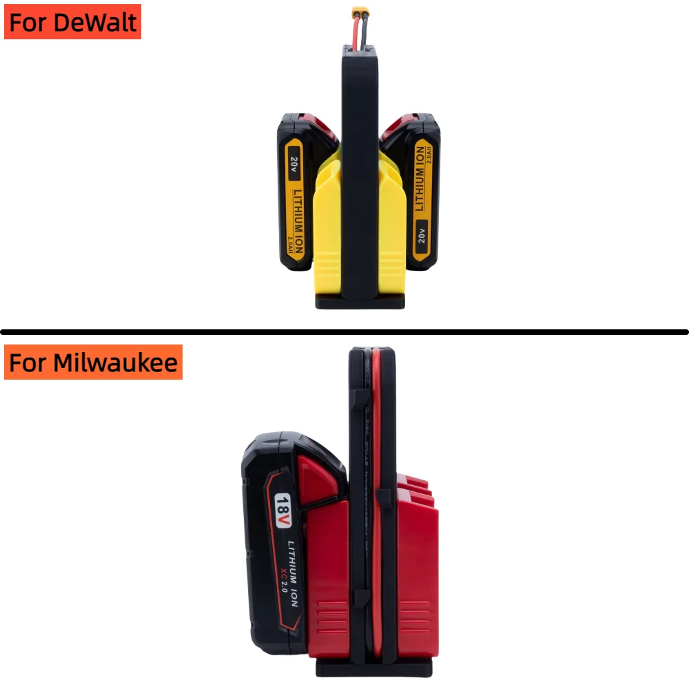 XT60 أداة السلطة أنثى المقبس واجهة مقبس الطاقة لديوالت/ميلووكي 18 فولت/20 فولت/60 فولت ليثيوم أيون موازية 15-21 فولت توريد 4 بطارية