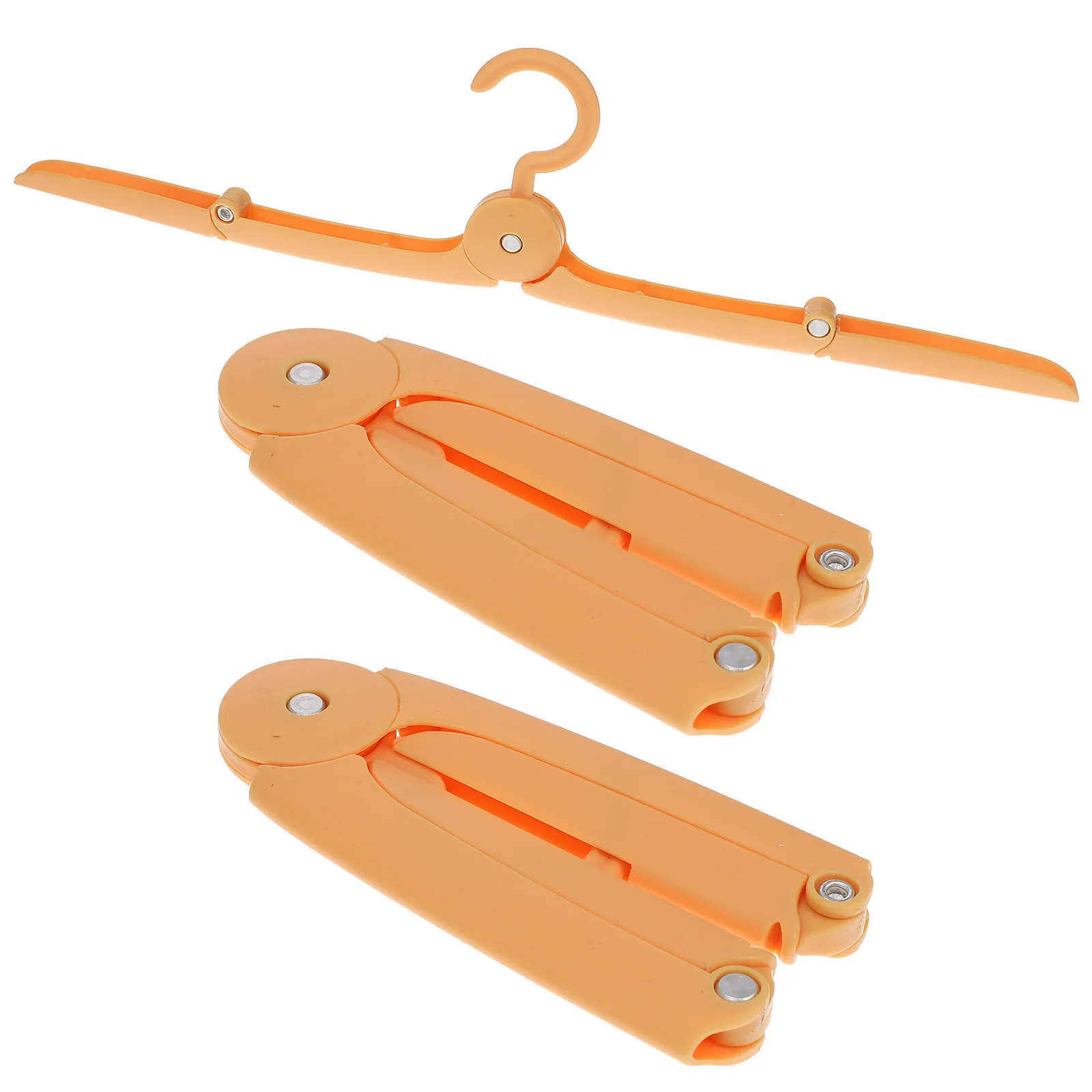 

3Pcs Portable Travel Hanger Folding Plastic Clothes Hangers Lightweight for Camping Outdoor Home Use Clothes Hanger