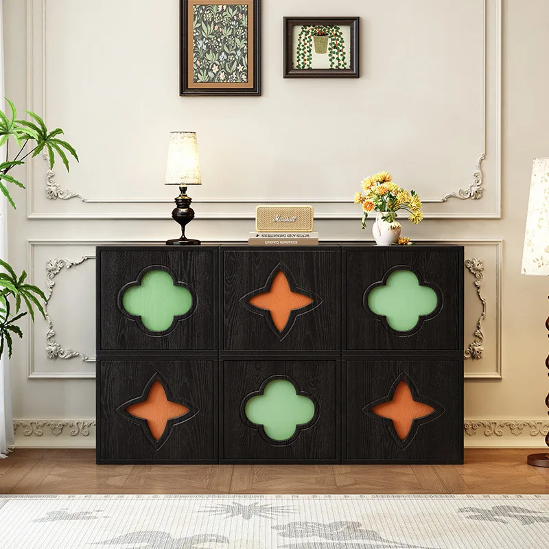 خزانة تلفزيون من الخشب الصلب بتصميم كلاسيكي مجاني لغرفة المعيشة وأريكة جانبية لتناول الطعام وخزانة جانبية لغرفة النوم وخزانة تخزين بجانب السرير #2