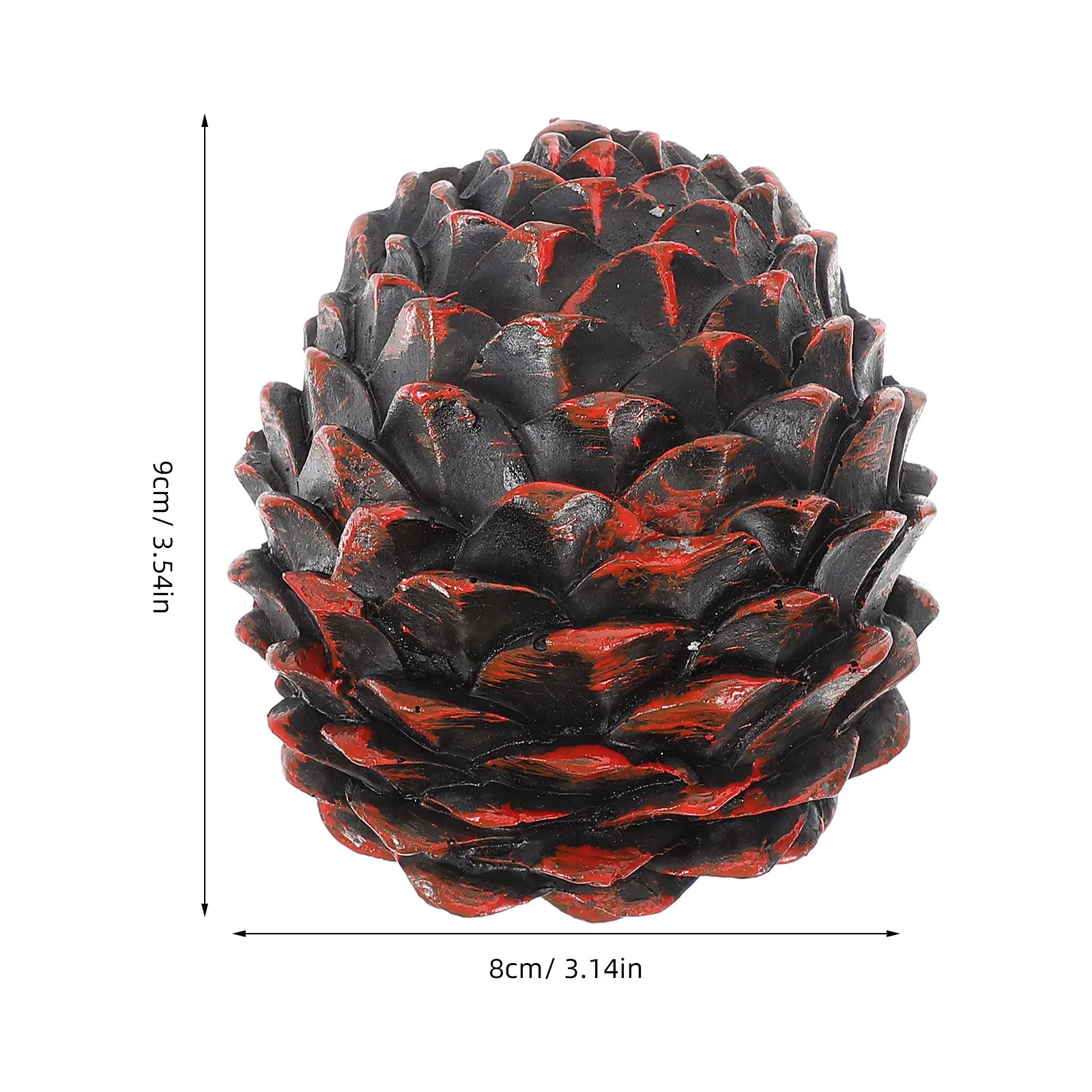الراتنج الصنوبر المخروط مفتاح مخفي صندوق في الهواء الطلق مقاوم للماء حقيبة للتخزين لحامل أمان الحديقة #6