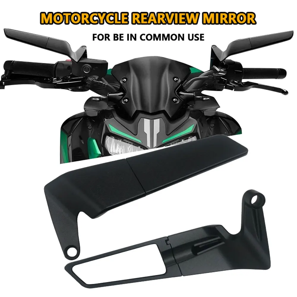 

Motorcycle Mirrors Wind Wing Side Rearview Rotate Adjustable Mirrors For Honda YAMAHA MT07 KTM Kawasaki ZX DUKE BMW Accessories