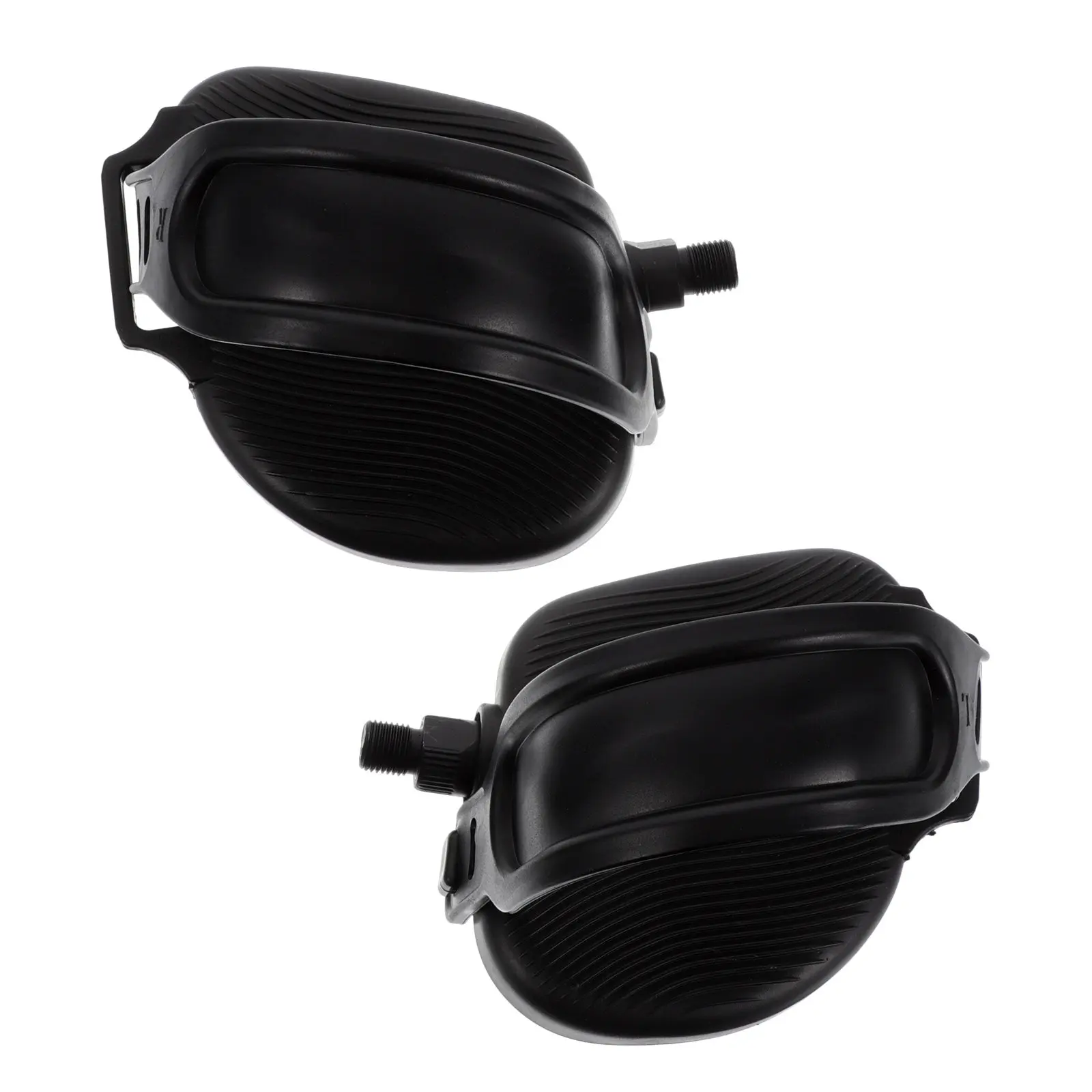 

1Set Stationary Bike Pedals Anti-Slip Lightweight Exercise Replacement Pedals Adjustable Straps for Commercial and Home Use