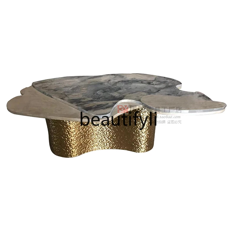 

Nordic simple living room sofa coffee table creative personalized custom special-shaped tea table Kung Fu tea table