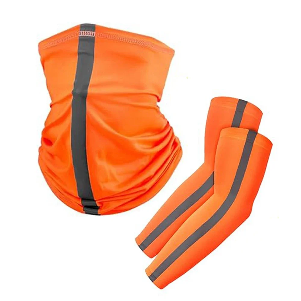 KKJOY Sonnenschutz-Outfit mit reflektierender Gesichtsmaske für Männer und Frauen, ideal zum Wandern, Radfahren und für Outdoor-Aktivitäten.