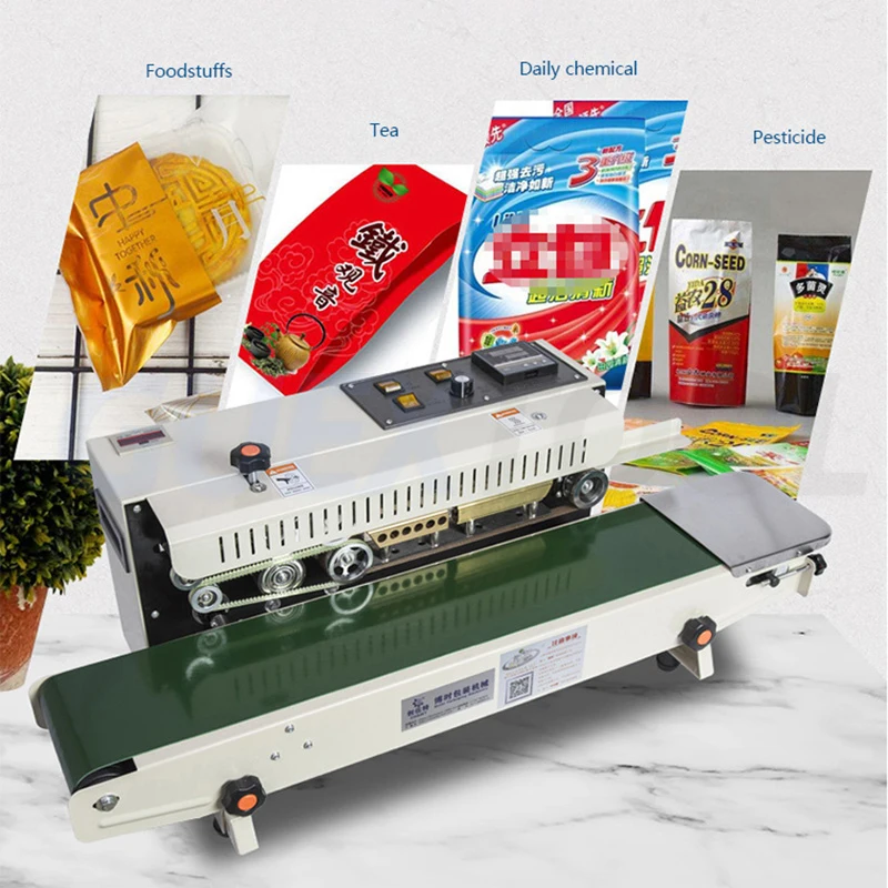 Commercial Fully Automatic Sealing Machine For Coffe Packaging Bags Food Bags Aluminum Foil Heat Sealing Plastic Sealing Machine