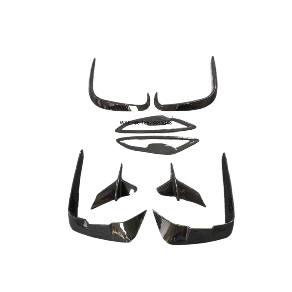 

for 2020+G14 G15 G16 Dry Carbon Fiber Q-style Front Bumper Splitter and Rear Body Kit