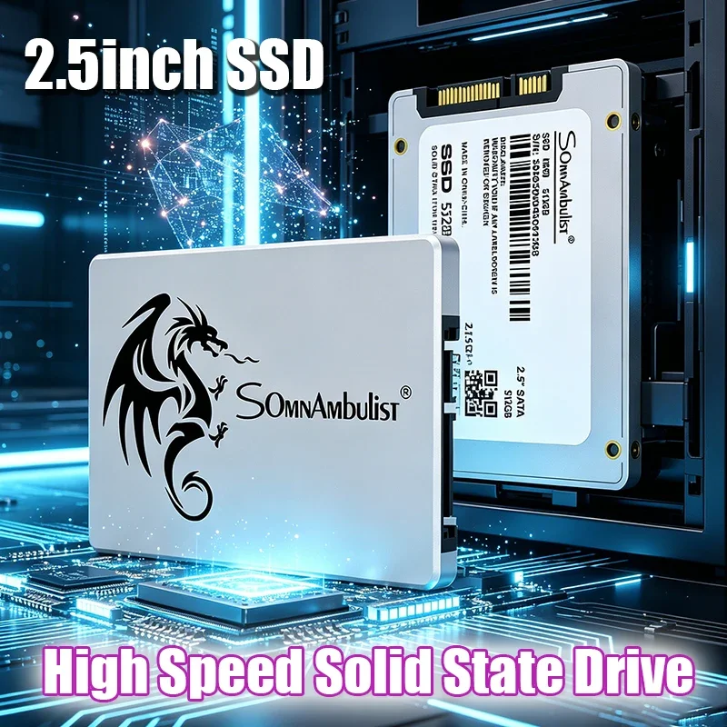

SomnAmbulist 2.5inch SSD 64GB 128GB 256GB 512GB for Laptop Desktop Solid State Drive Sata3 120GB 240GB 480GB SSD 1TB 2TB for PC