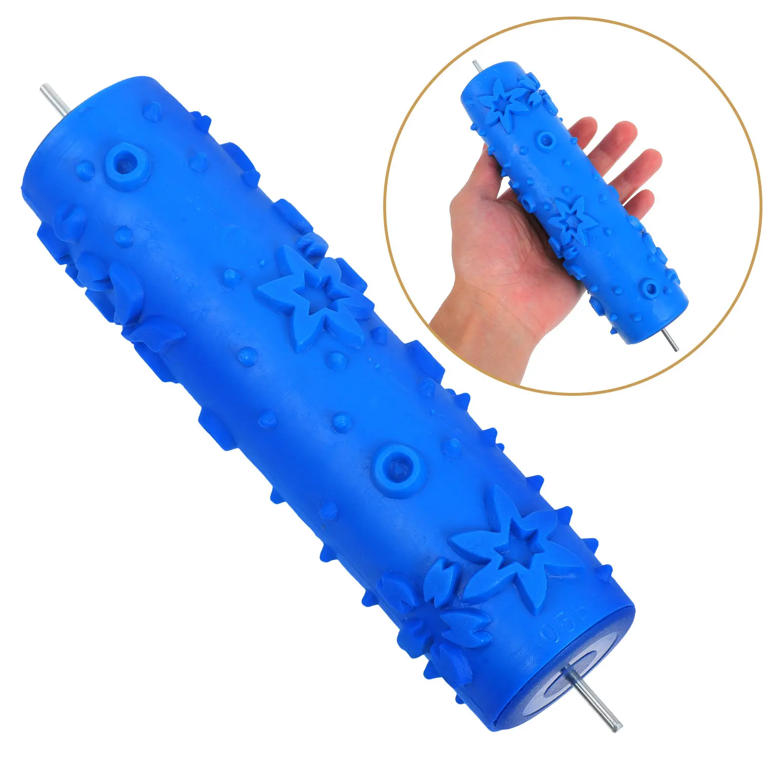 Decorative Pattern Paint Roller for Walls Texture Painting Tool Rubber Embossing Roller DIY Wall Art Ceiling Home Decoration Kit