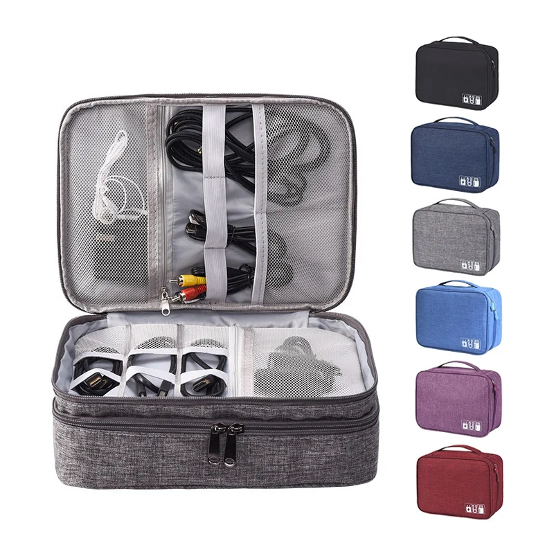 

Travel Cable Organizer Bag Cable Bag Electronic Accessories Case Portable Universal Waterproof Storage Bag for Digital USB Cable