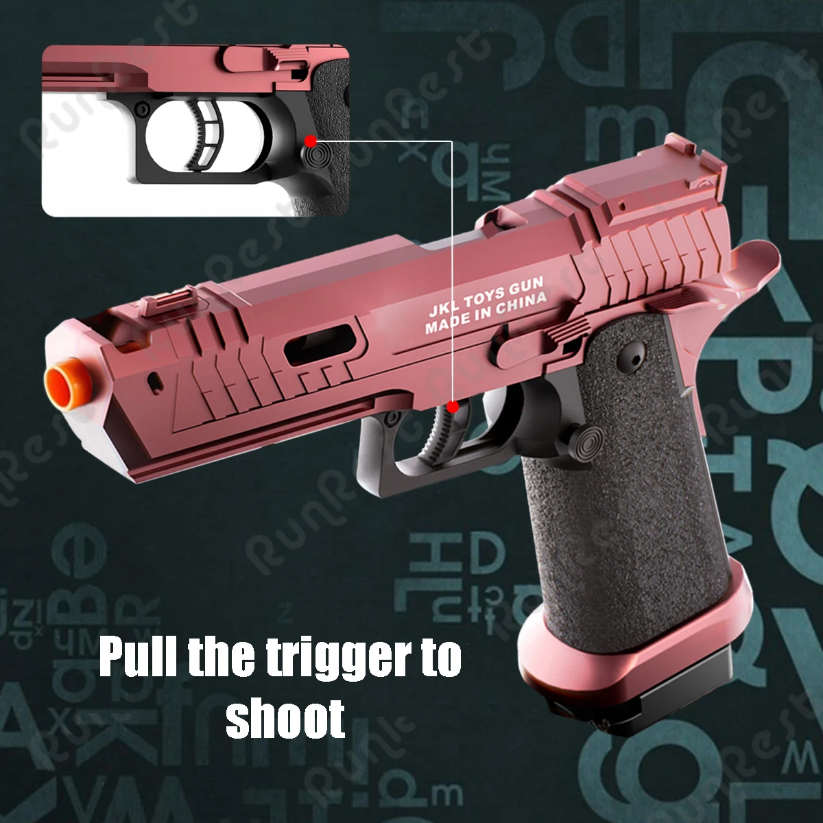 100 balas, 12 estuches de cartuchos y 2 pistolas de balas suaves con clip para cartuchos, pistolas de juguete, nuevos tiradores de juguete, perchas huecas para pistola, juguete para