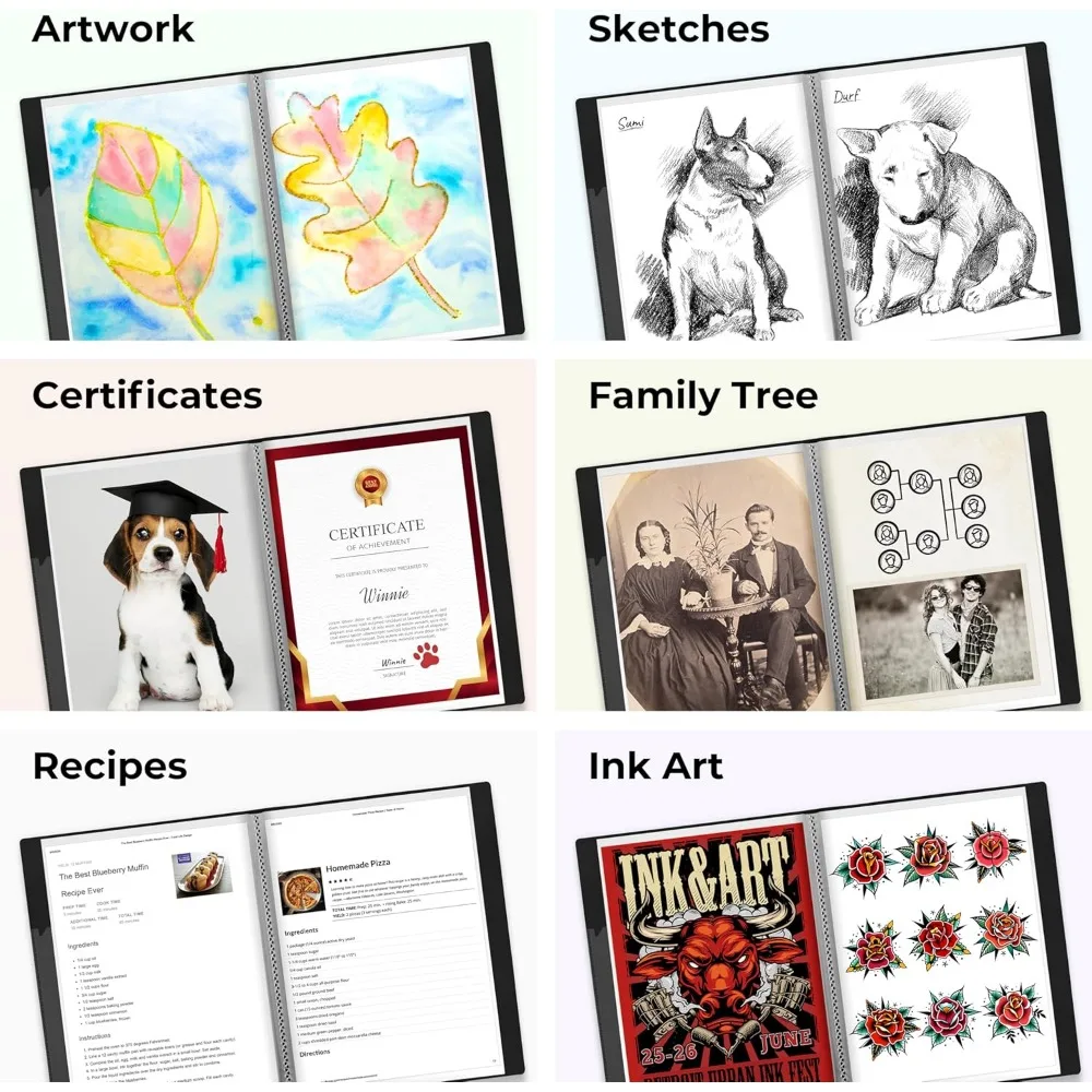 สมุดนำเสนอขนาด 9x12 (สีดำ) แฟ้ม 24 ช่องพร้อมซองพลาสติก แสดงเอกสารขนาด 9 x 12 หรือ A4 จำนวน 48 หน้า ใบรับรอง