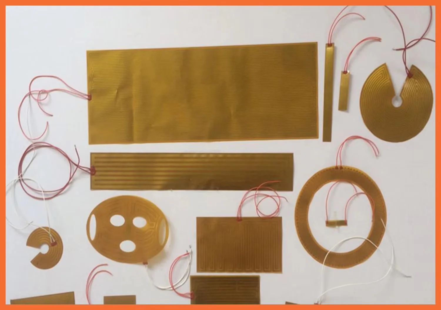 30*30mm 5V 4W element heating pan PI film heating film polyimide heater heat rubber electric Element For 3D Printer