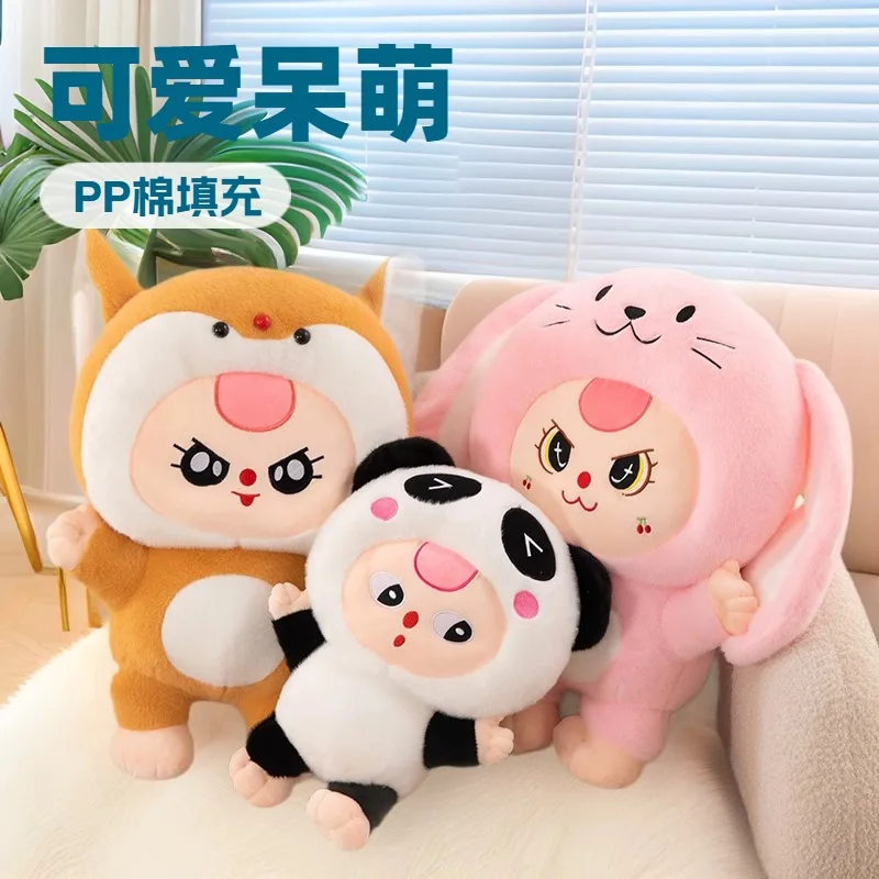 

32/62 см Kawaii Baby Трехлетняя плюшевая кукла-игрушка Baby Three Rabbit Series Мягкие подушки Игрушечные украшения Рождественские подарки для девочек