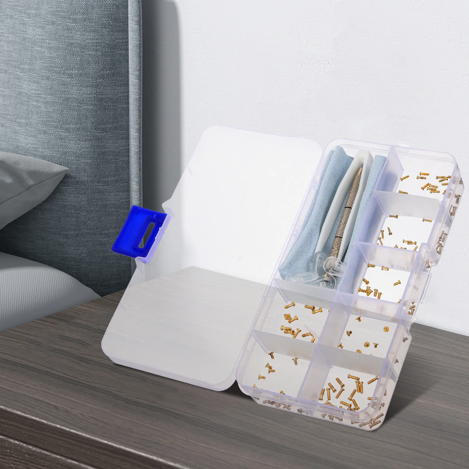 

Glasses Repair Kit Eyeglass Accessories Screw Set Frame Tools Box Plastic Metal Durable Watch Sunglasses Repair Storage Easy