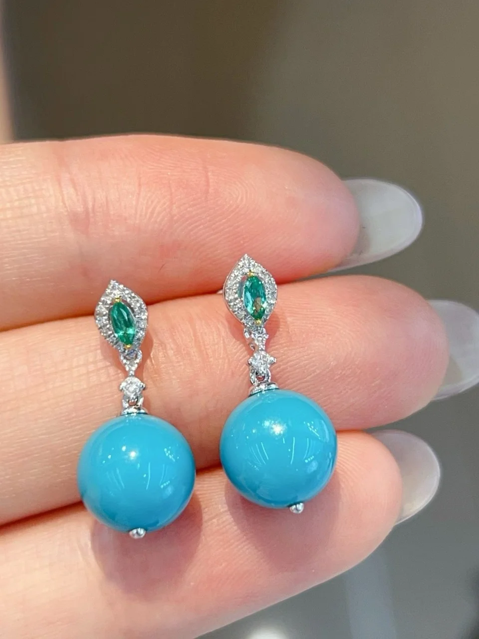 Certificated Handmade Dainty Drop Earrings 925 Silver/18K Gold Natural/Synthetic Gemstone Ear Hoop Jewelry For Wholesale Bespoke