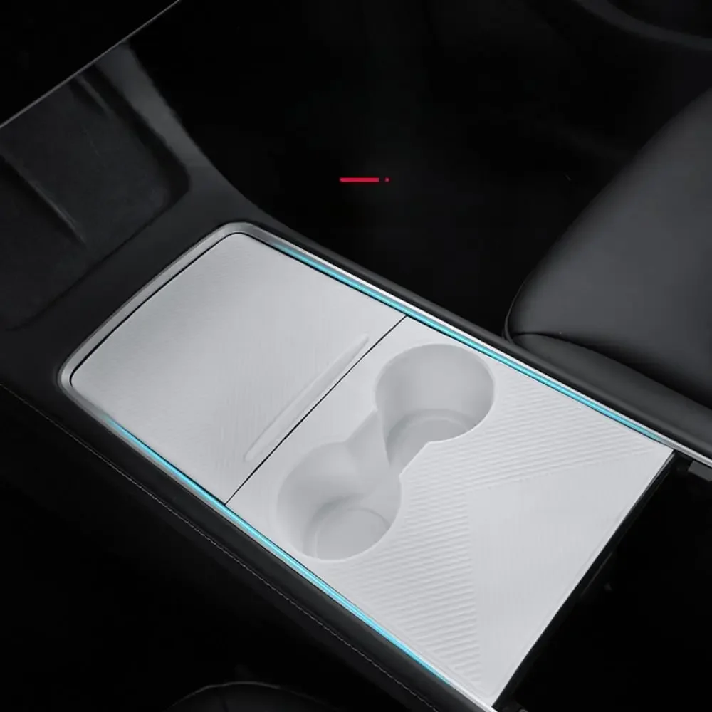 Wear-Resistant Protective Cover Car Interior Accessories Silicone Central Anti-Slip Mat for Tesla Model Y L 20-26 Model 3 16-26