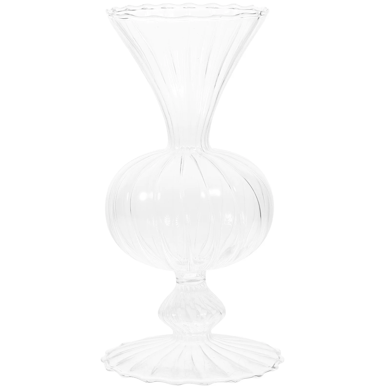 Creative Glass Vase Colorful Transparent Flower Bottle for Home Decor Living Room Garden Balcony Bedroom Ornament Unique Vase