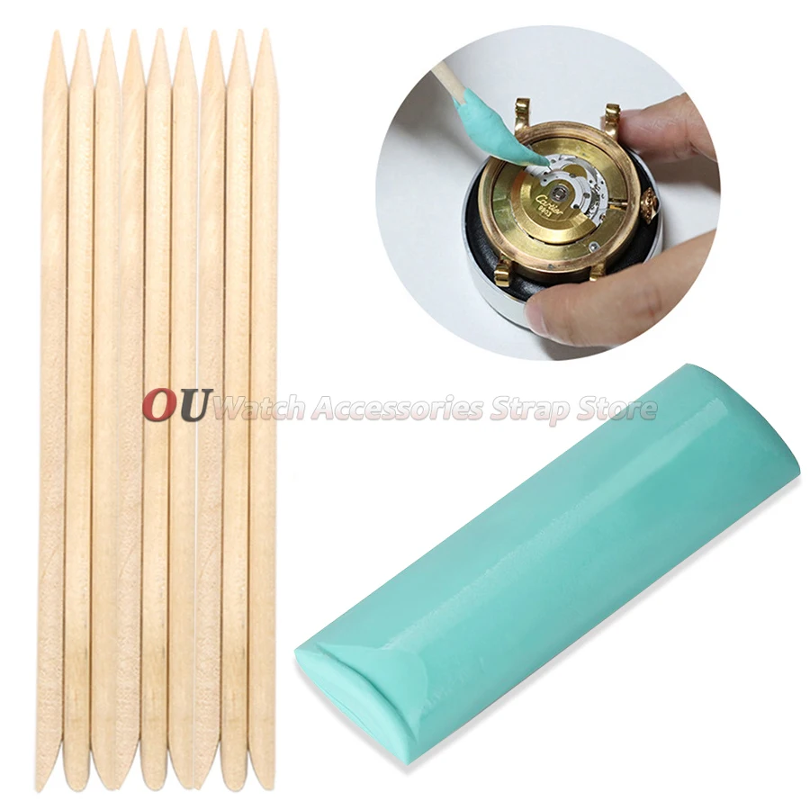 For Watchmakers Bergeon 6033 7033 Green Watch Dust Removal Tool Watch Dial Repair Cleaner Tools Rodico Putty Watch Dial Cleaner