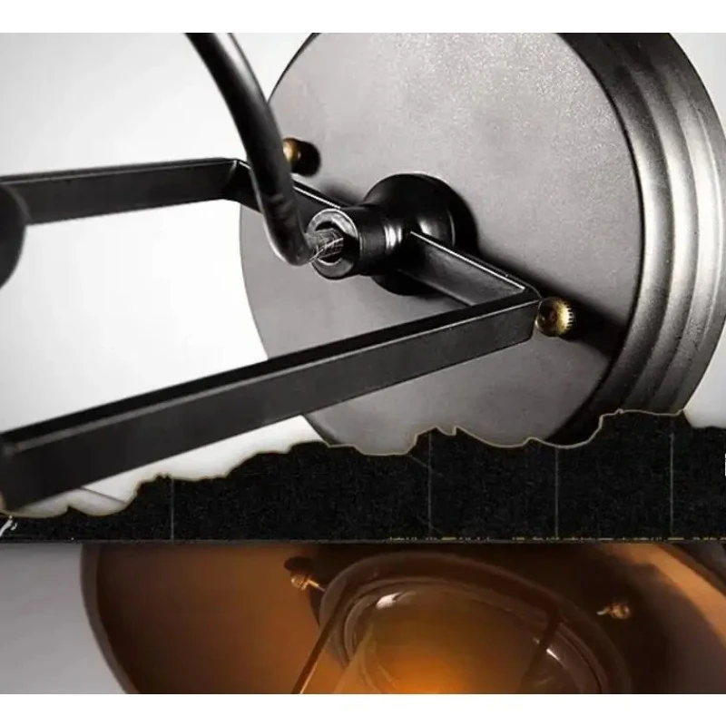 

American Wall Lamps Loft Industrial Vintage Loft Bedside Wall Light Edison Bulb Wall Lamp for Bar Cafe