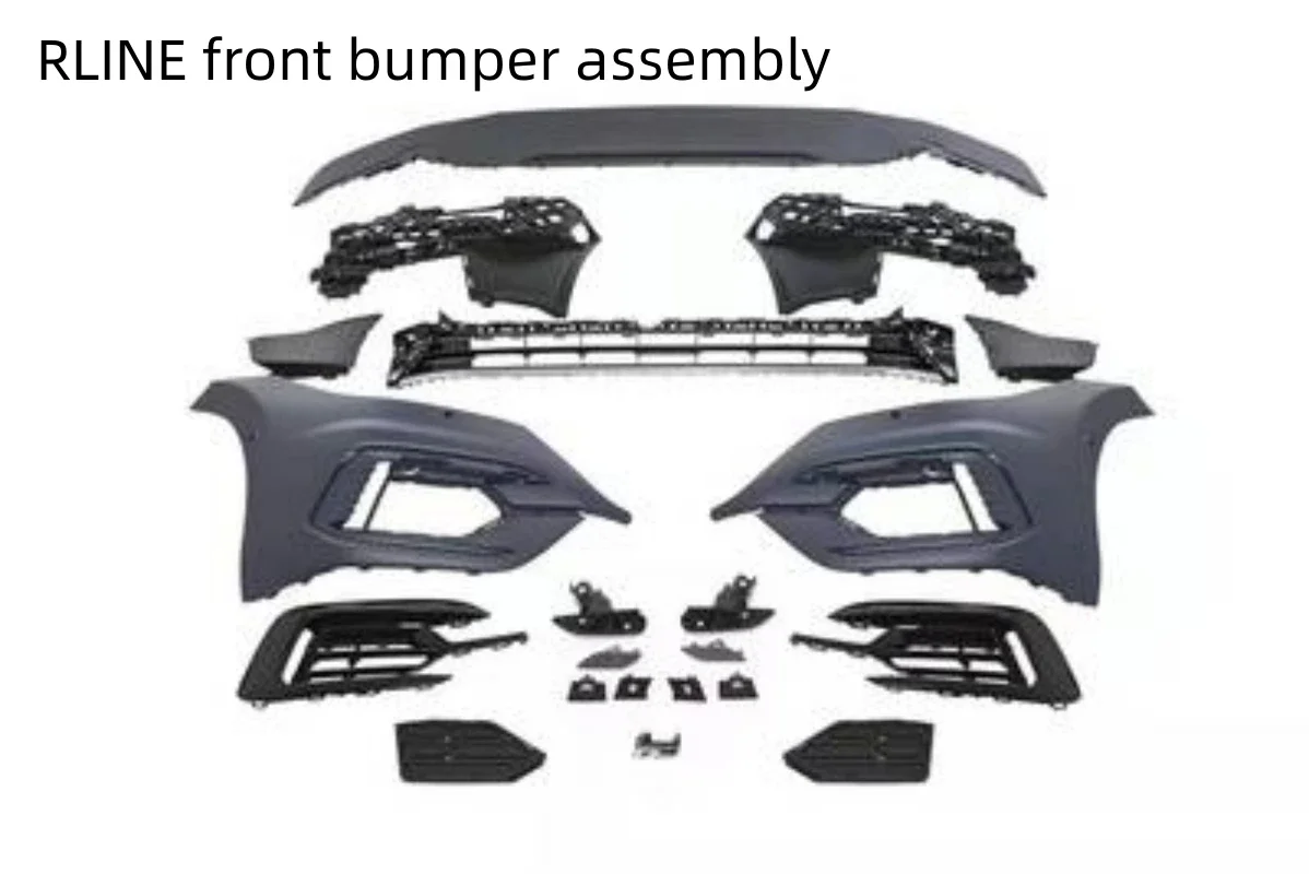 Body Kit Front Bumper Grill Side Skirt Assembly for Volkswagen vw CC ARTEON Modified to RLINE style front shovel Car Accessories