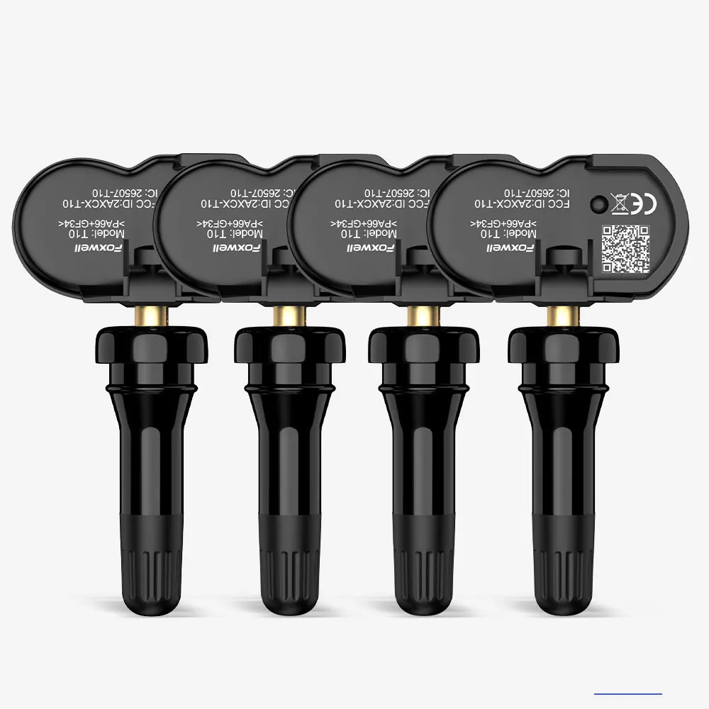 FOXWELL T20 Universele TPMS-sensor Dubbele frequentie 315 MHz 433 MHz Bandenspanningscontrolesensor Compatibel met T1000 T2000 Pro