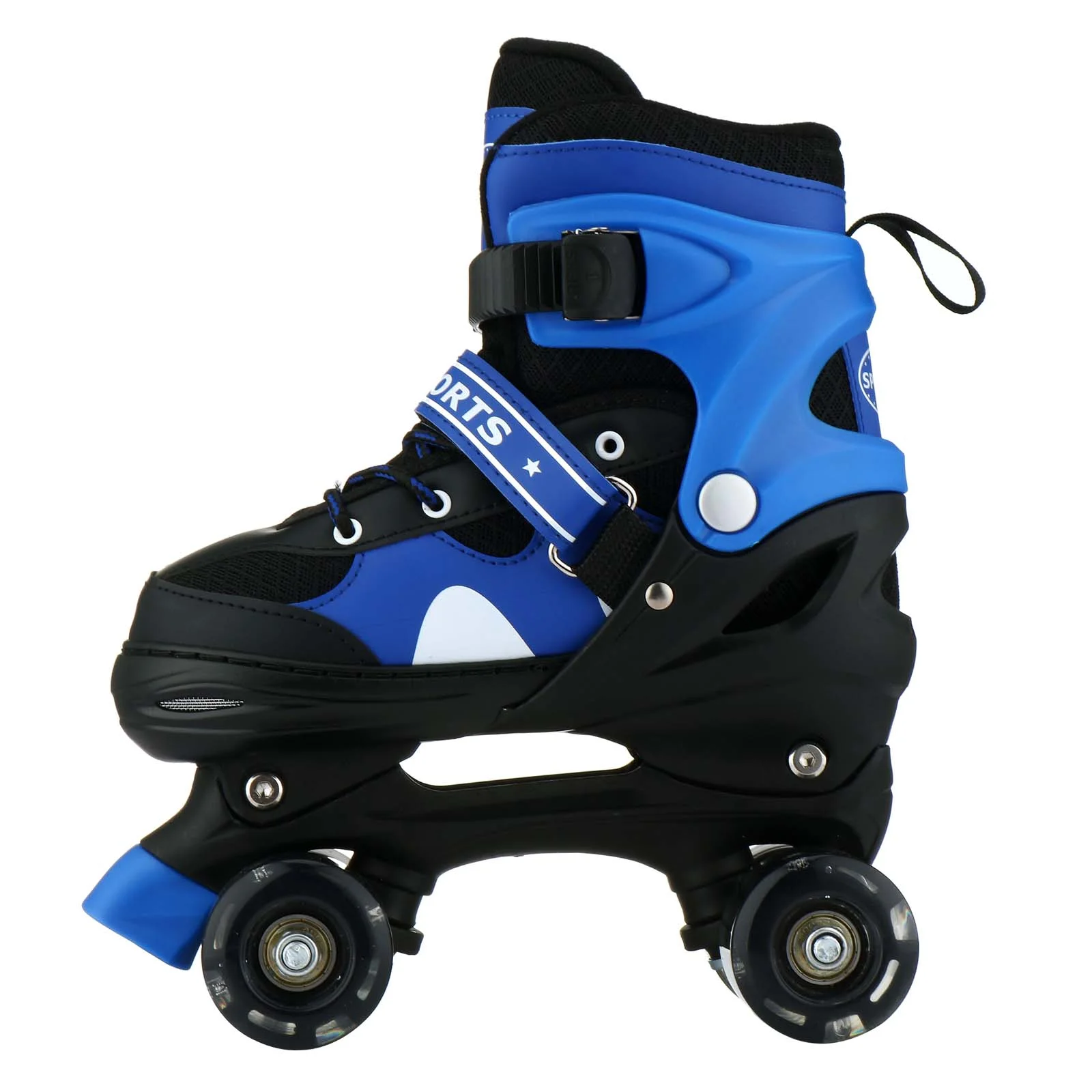 Kids Adjustable Roller Skates Children Boys Girls Flashing Double-Row 4 Wheels Skate Shoes Beginners Outdoor Skating Sneakers