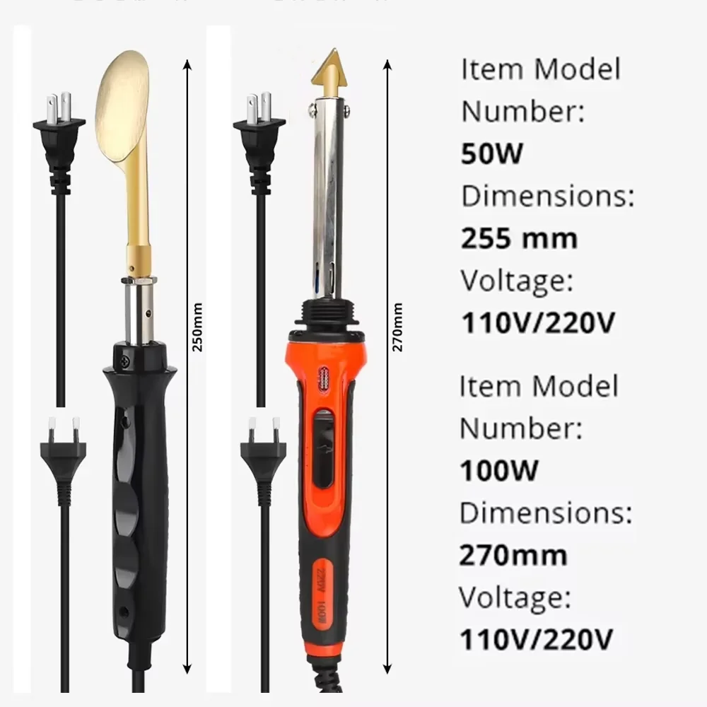 50W/100W Plastic Welding Repair Car Bumper Repair Soldering Iron Kit Temperature Controlled Soldering StationRepair Ironing Tool