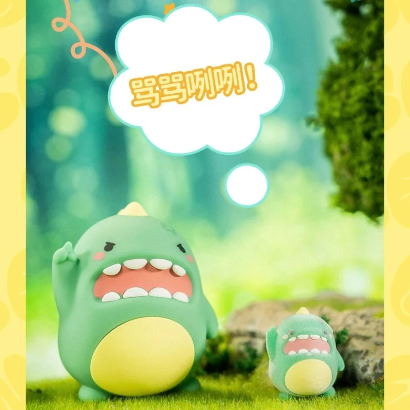 Anime Figure Cute Dragon Green Trendy Blind Box Desktop Ornaments Decoration Figure Kawaii Surprise  Dinosaur Childrentoy Gifts