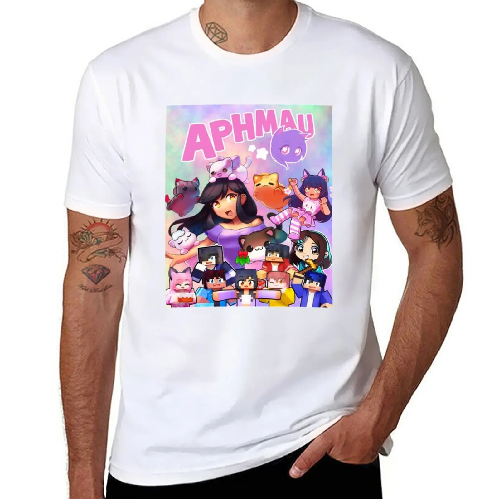 New Aphmau Art T-Shirt heavyweight t shirts sublime t shirt Men's t-shirts