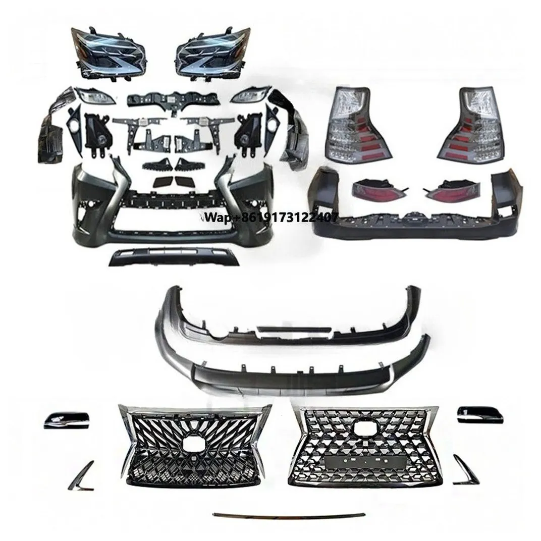 

Body Kit for GX460 2010-2019 Upgrade to 2020 Model Include Front and Rear Bumper Grille and Headlight Taillight