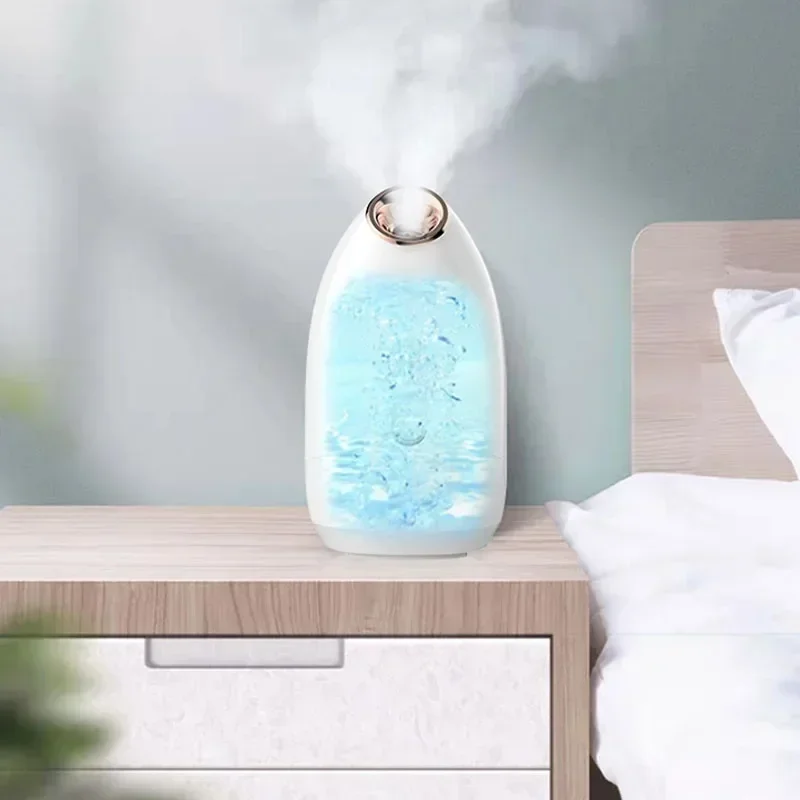 Portable 220v Hot And Cold Double-spray Face Steaming Instrument Hydrating Nano Sprayer Household Steam Beauty Face Open Pores F