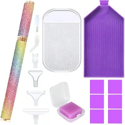 5D Diamond Painting Pen Tool Set Plating Point Drill Pens With Tray Caly Wax Kits Diamond Embroidery Accessories Cross Stitch DI