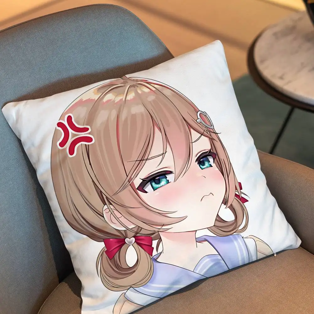 cute Vtuber Evil Neuro Sama Cushion Cover Suitable For Sofa Car Bedroom Office Cushions Decorative Pillow Case