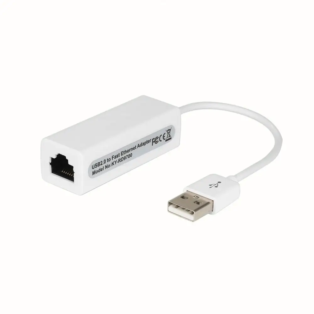 Adaptor Ethernet USB, kartu jaringan USB ke Ethernet RJ45 Lan untuk Windows 7/8/10/XP RD9700 kabel Ethernet USB