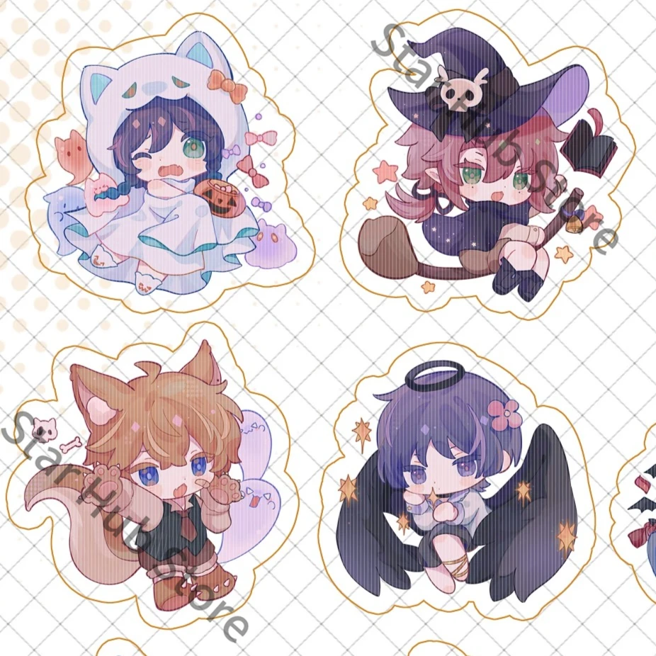 Genshin Impact Xiao Shikanoin Heizou Tinplate Badge Pendant Keychain Backpack Charm Cosplay Colleagues Adorable Souvenir Gifts view 2