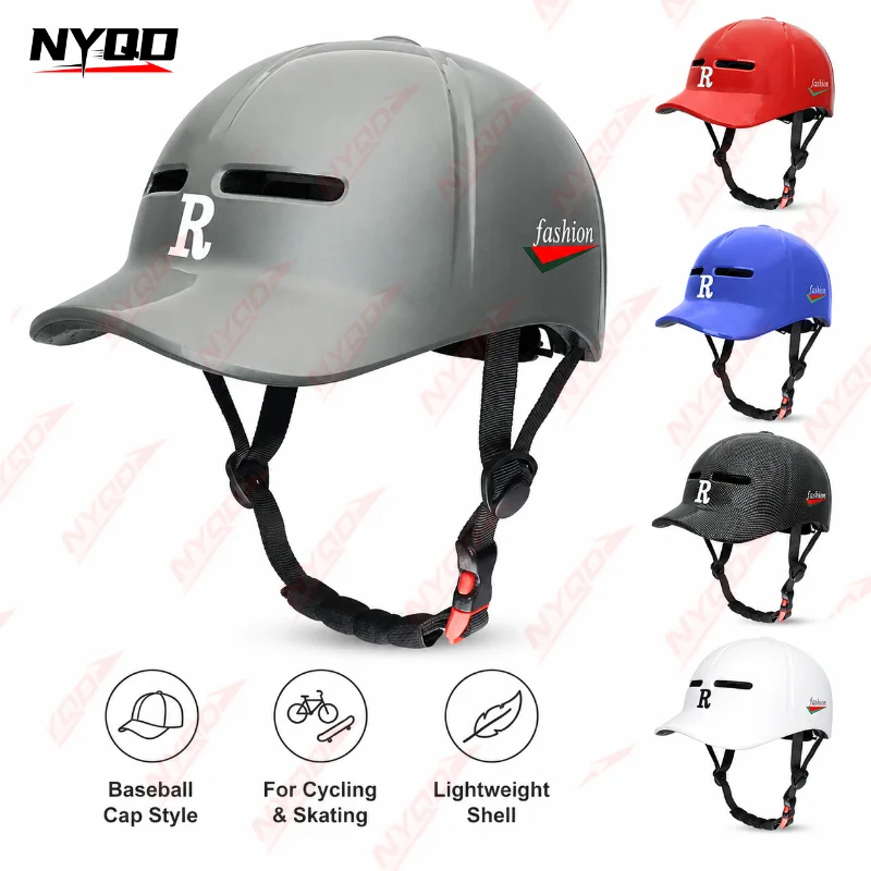 Commute Cycling Helmet - Inmold Baseball Cap Helmet for Bike