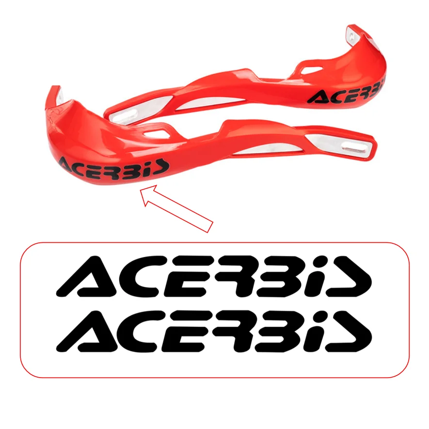 

New 2Pcs 120x16mm Waterproof Vinyl Stickers For Motorcycle Handguards Handlebar Protector Decals Dirt Pit Bike Accessories Decor