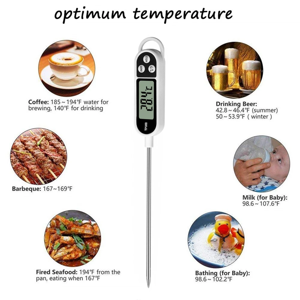 Food Thermometer TP300 Digital Kitchen Thermometer For Meat Cooking Food Probe BBQ Electronic Oven Kitchen Tools