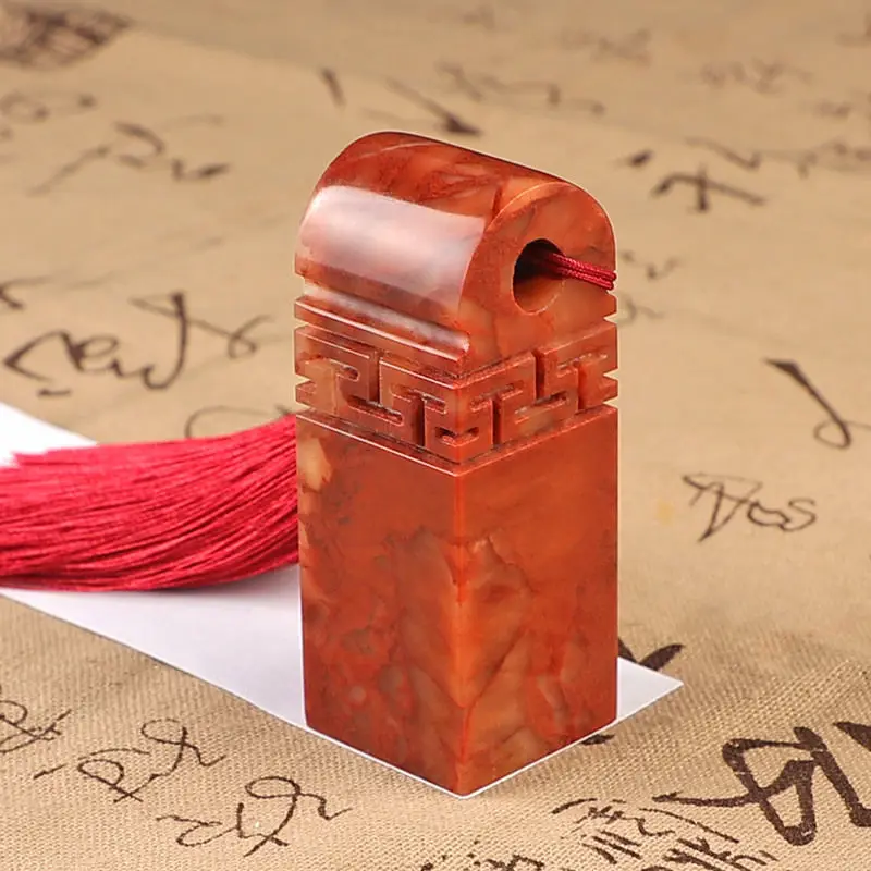 Shoushan Stone Name Stamp Customized Chinese Personal Calligraphy Painting Name Stamp Portable Artist Children Seal Clear Stamps